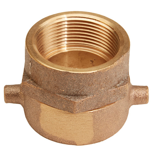 Brass 1 1/2" Swivel NPSH to 1 1/2" Rigid NPT Double Female