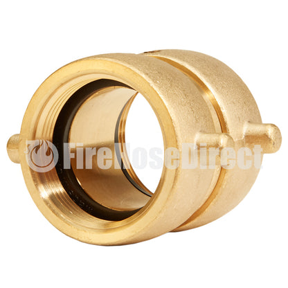 Brass 1 1/2" Swivel NPSH to 1 1/2" Swivel NPSH Double Female