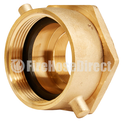 Brass 2 1/2" Swivel NH to 2" Rigid NPT Double Female