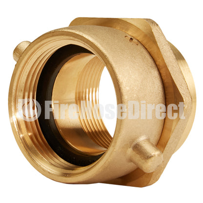 Brass 1 1/2" Swivel NH to 1 1/2" Rigid NPT Double Female