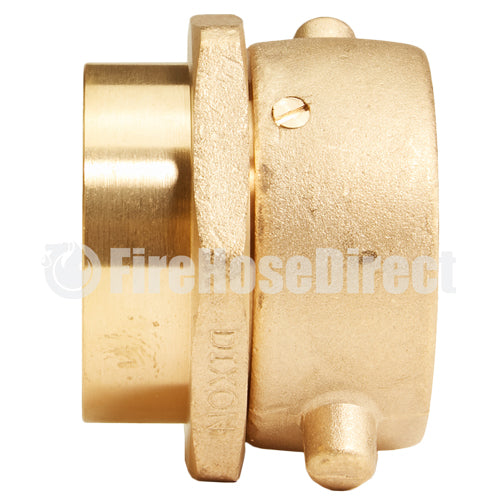 Brass 1 1/2" Swivel NH to 1 1/2" Rigid NPT Double Female