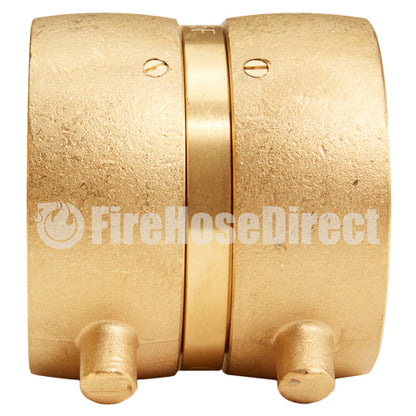 Brass 2 1/2" Swivel NH to 2 1/2" Swivel NH Double Female