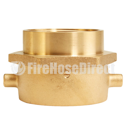 Brass 2 1/2" Swivel NH to 2 1/2" NPT Double Female