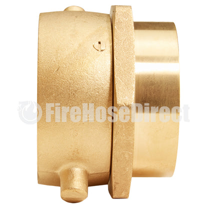 Brass 2 1/2" Swivel NH to 2 1/2" NPT Double Female