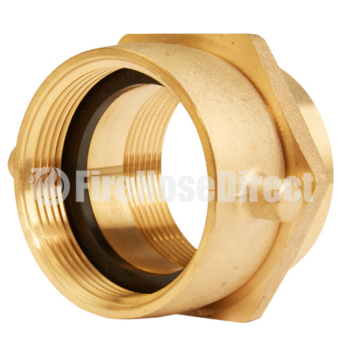 Brass 2 1/2" Swivel NH to 2 1/2" NPT Double Female