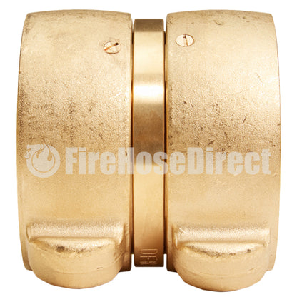 Brass 2 1/2" Swivel NH to 2 1/2" Swivel NH Double Female (Rocker)