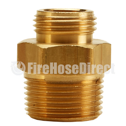 Brass 1" NPT to GHT Double Male (Hex)