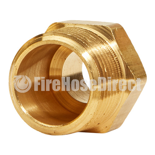 Brass 1" NPT to GHT Double Male (Hex)