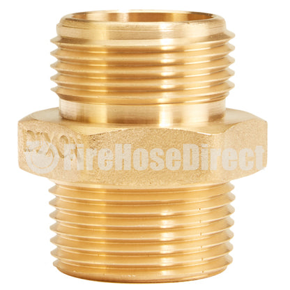 Brass 1" NPSH to 1" NPT Double Male (Hex)