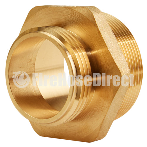 Brass 2" NPT to 1 1/2" NH Double Male (Hex)