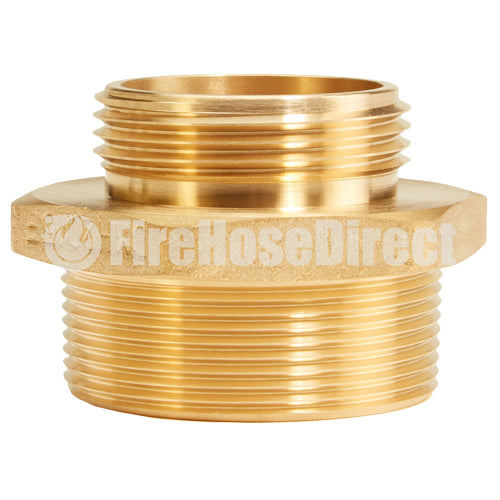 Brass 2" NPT to 1 1/2" NH Double Male (Hex)