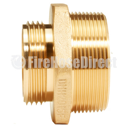 Brass 2" NPT to 1 1/2" NH Double Male (Hex)