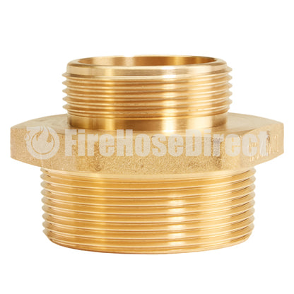 Brass 2" NPT to 1 1/2" NPSH Double Male (Hex)