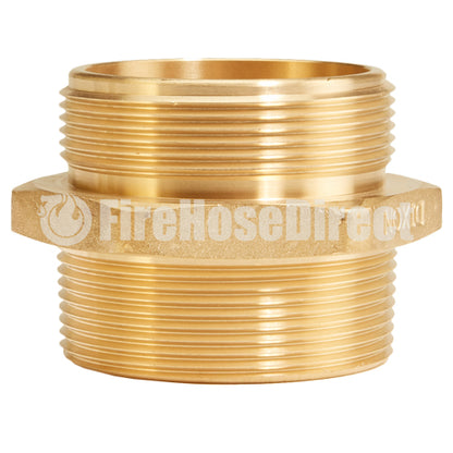 Brass 2" NPSH to 2" NPT Double Male (Hex)