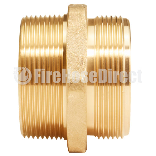 Brass 2" NPSH to 2" NPT Double Male (Hex)