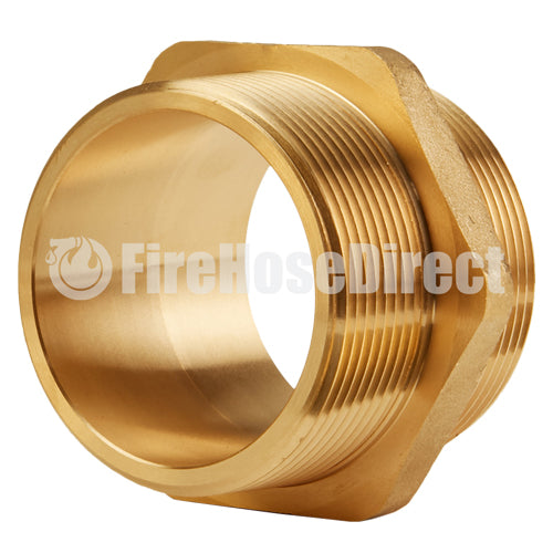 Brass 2" NPSH to 2" NPT Double Male (Hex)