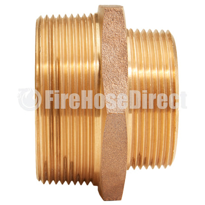 Brass 3" NPT to 2 1/2" NPT Double Male (Hex)