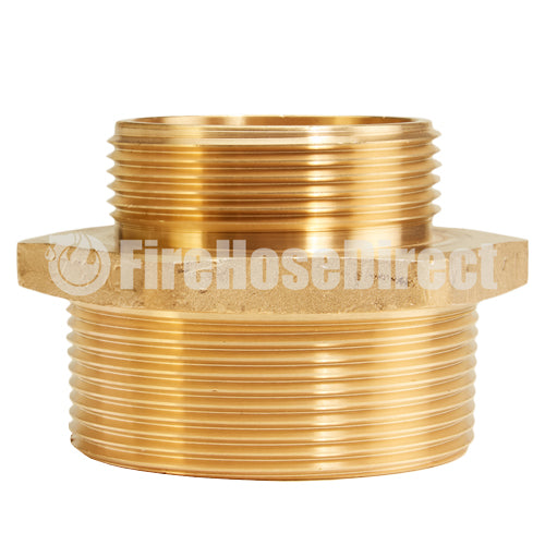 Brass 3" NPT to 2 1/2" NPSH Double Male (Hex)