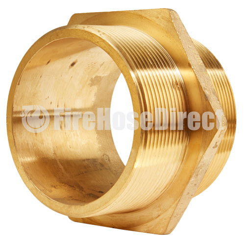 Brass 4" NPT to 4" NPT Double Male (Hex)