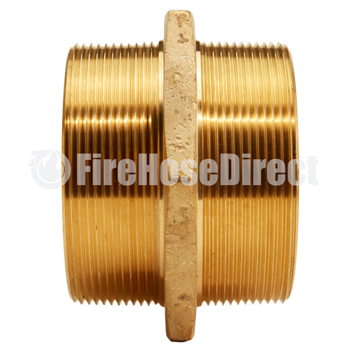 Brass 4" NPT to 4" NPT Double Male (Hex)