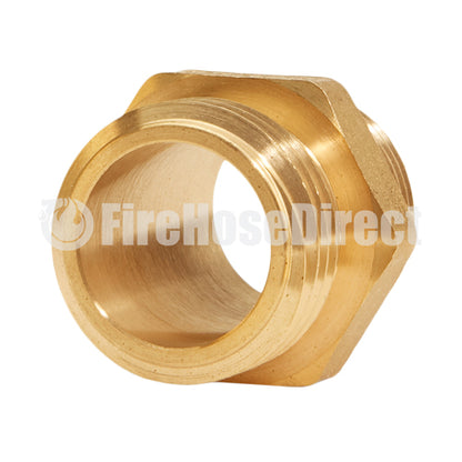 Brass 1" NH to 1" NPT Double Male (Hex)