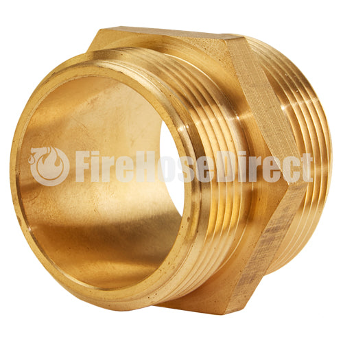 Brass 1 1/2" NPSH to 1 1/2" NPSH Double Male (Hex)