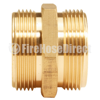 Brass 1 1/2" NPSH to 1 1/2" NPSH Double Male (Hex)