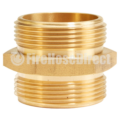 Brass 1 1/2" NPSH to 1 1/2" NPSH Double Male (Hex)