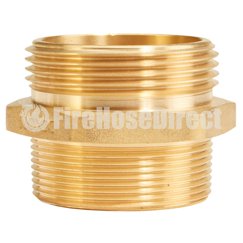 Brass 2" NH to 2" NPT Double Male (Hex)