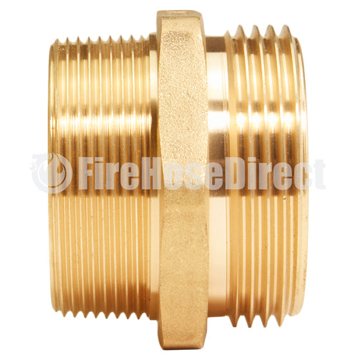 Brass 2" NH to 2" NPT Double Male (Hex)