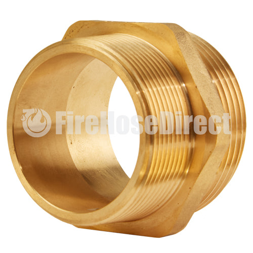 Brass 2" NH to 2" NPT Double Male (Hex)