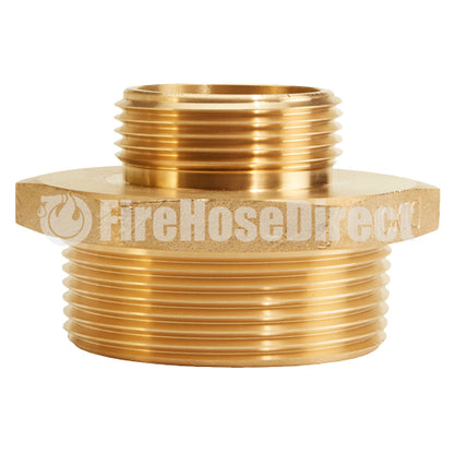 Brass 2 1/2" NPT to 1 1/2" NH Double Male (Hex)