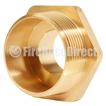 Brass 2 1/2" NPT to 1 1/2" NH Double Male (Hex)