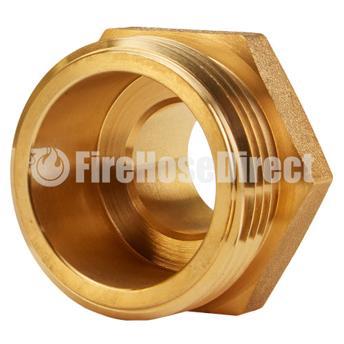 Brass 1 1/2" NH to 1" NPT Double Male (Hex)