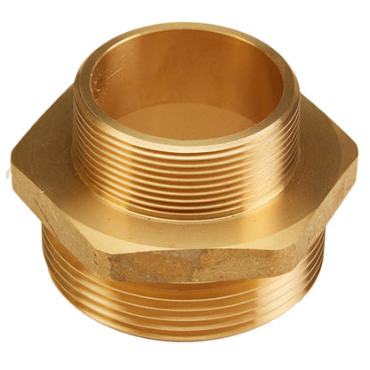 Brass 2 1/2" NH to 2" NPT Double Male (Hex)