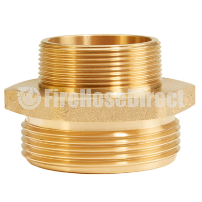 Brass 2 1/2" NH to 2" NPT Double Male (Hex)