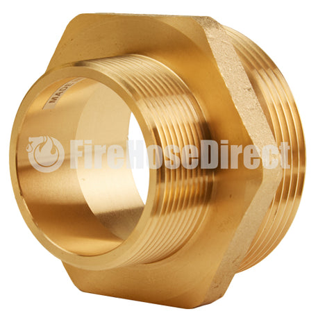 2-1/2 in. MNST x 2-1/2 in. MNPT Thread Adapter - B16 Brass Fire Hydrant &  Hose Fitting
