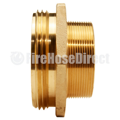 Brass 4 1/2" NH to 4" NPT Double Male (Hex)