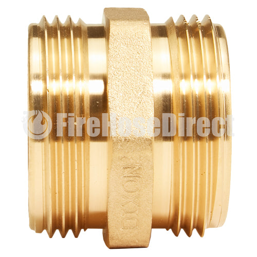 Brass 1 1/2" NH to 1 1/2" NH Double Male (Hex)