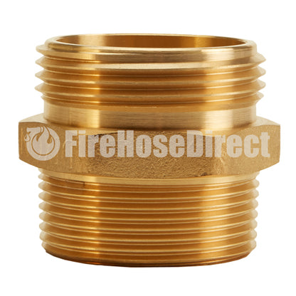 Brass 1 1/2" NH to 1 1/2" NPT Double Male (Hex)