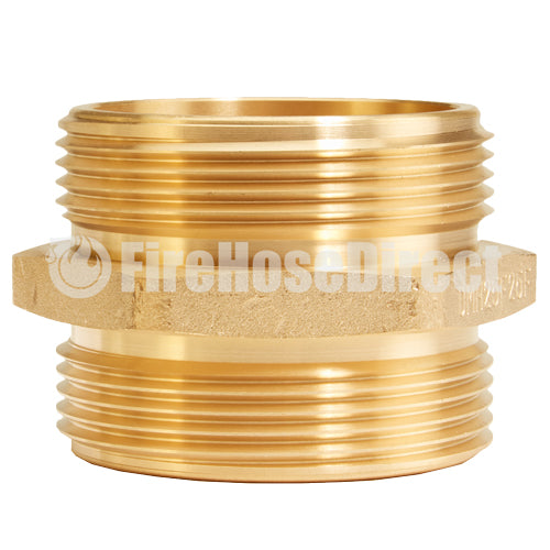 Brass 2 1/2" NH to 2 1/2" NH Double Male (Hex)