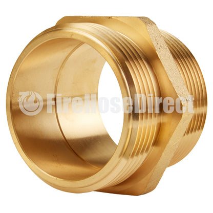 Brass 2 1/2" NH to 2 1/2" NPT Double Male (Hex)