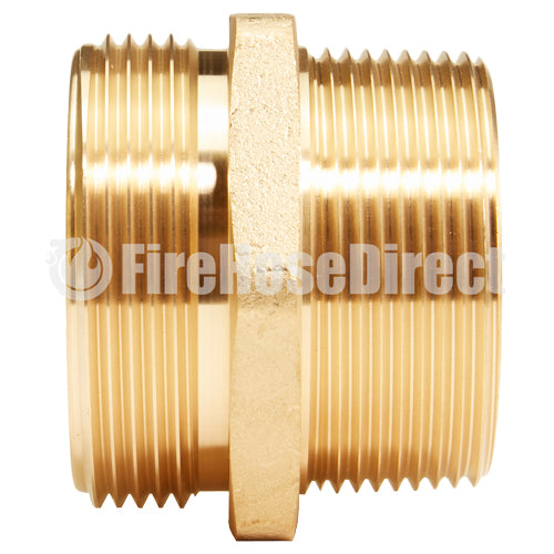 Brass 2 1/2" NH to 2 1/2" NPT Double Male (Hex)