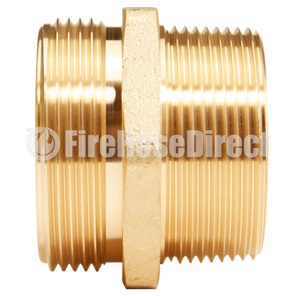 Brass 2 1/2" NH to 2 1/2" NPT Double Male (Hex)