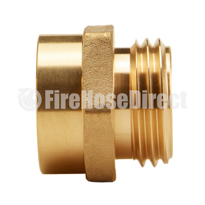 Brass 1" Female NPT to 1" Male NH (Hex)