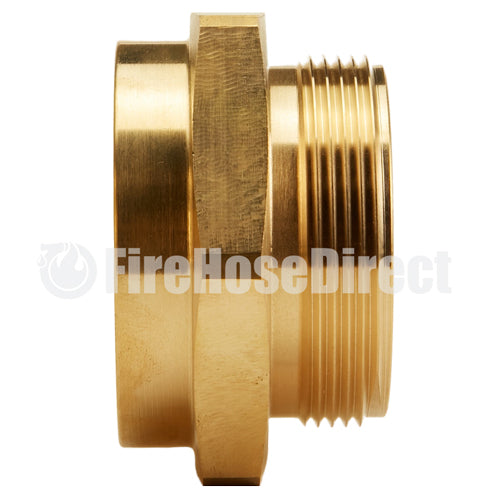 Brass 2" Female NPT to 2" Male NPSH (Hex)