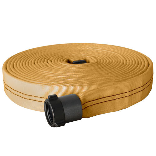 Key Fire Eco-10 Tan 3" x 50' Double Jacket Industrial Hose (NH)