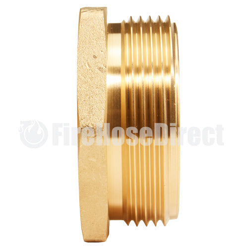 Brass 2" Female NPT to 2 1/2" Male NH (Hex)