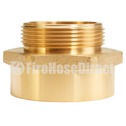 Brass 3" Female NPT to 2 1/2" Male NH (Hex)