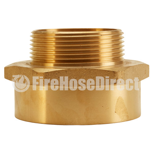 Brass 3" Female NPT to 2 1/2" Male NPT (Hex)